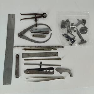 Starrett Machinist Tool Lot! Rulers Thread Feeler Gauges Parts & Pieces